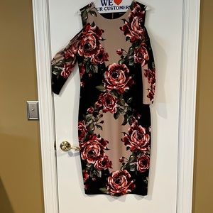 JAX Black Label Cold Shoulder Dress 👗